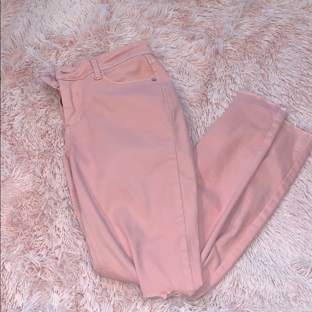 Pink jeans